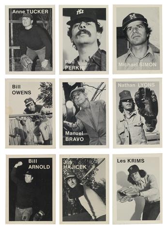 MIKE MANDEL (1950- ) Complete set of 134 Baseball Photographer Trading Cards.